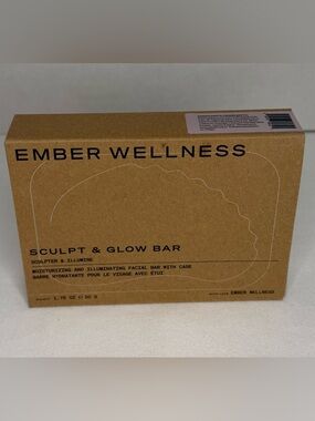 Ember Wellness Sculpt & Glow Bar Rose Quartz Facial Moisturizer New (NIB)